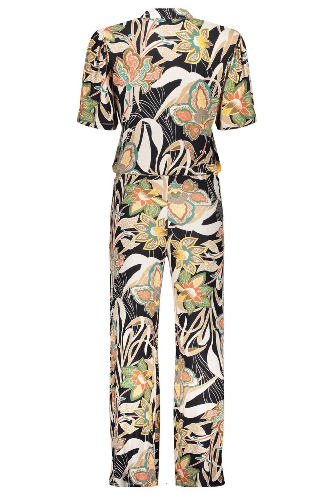 AMY JUMPSUIT MET PRINT 41105 60 Emerald/Orange